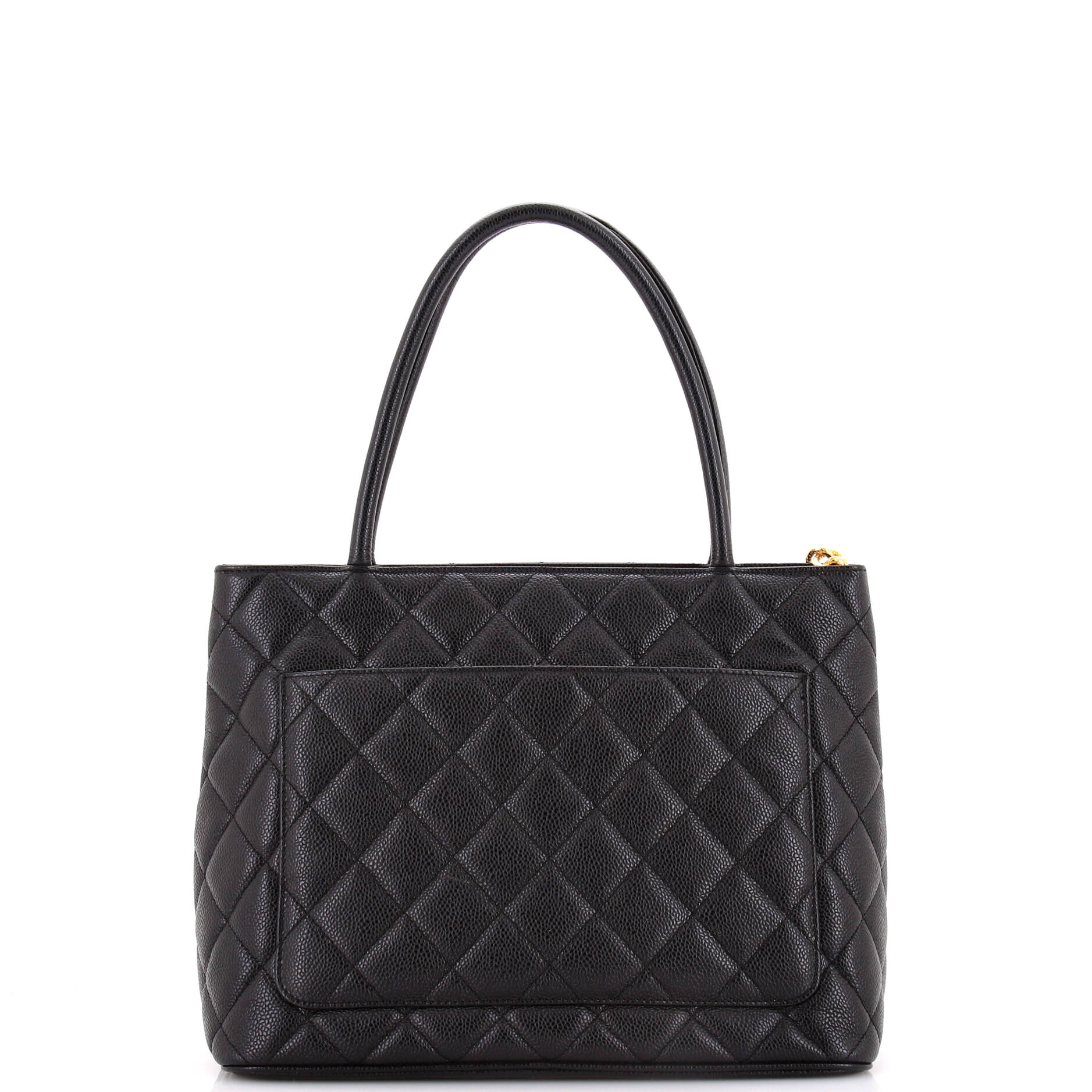 Chanel Medallion Tote Quilted Caviar