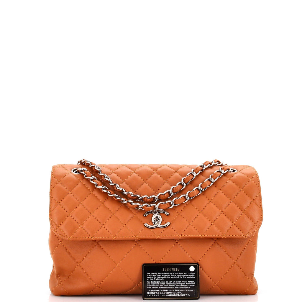 Chanel In The Business Flap Bag Quilted Calfskin Maxi