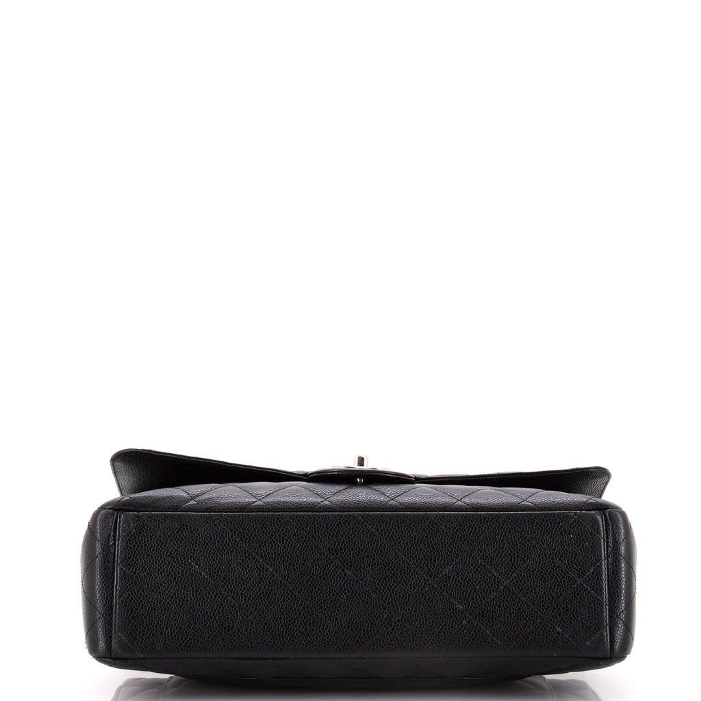 Chanel Classic Double Flap Bag Quilted Caviar Maxi