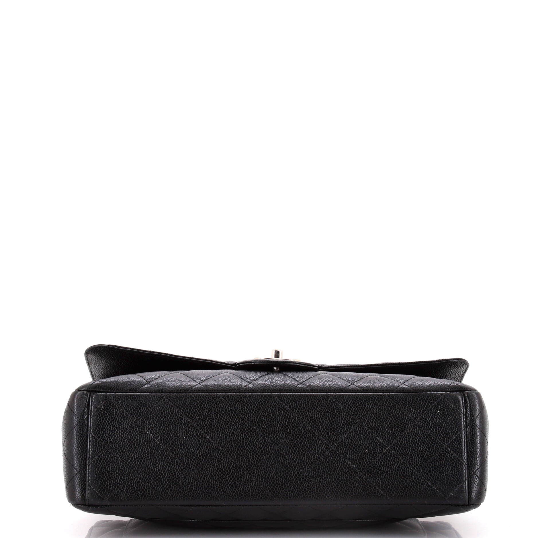 Chanel Classic Double Flap Bag Quilted Caviar Maxi
