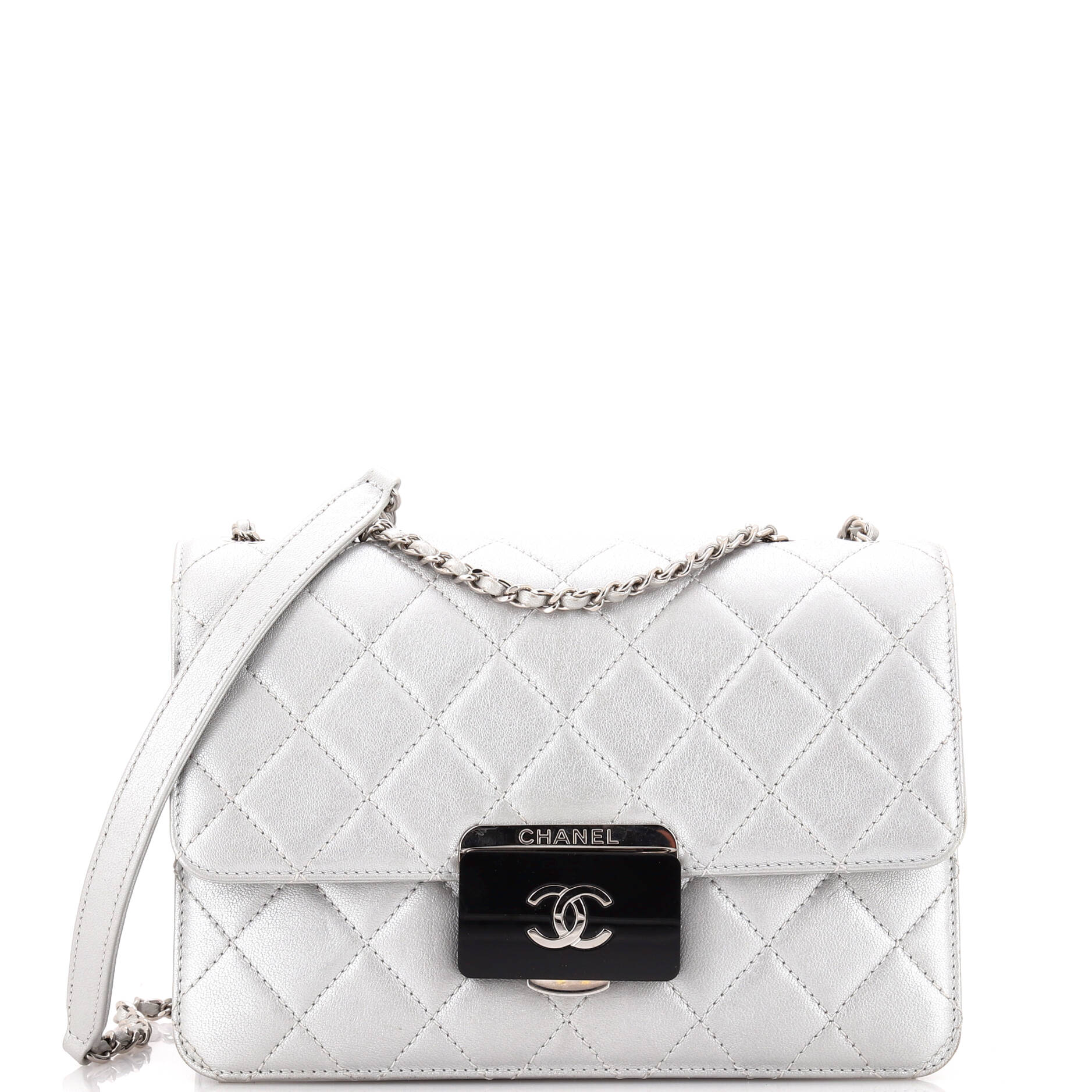 Chanel Beauty Lock Flap Bag Quilted Sheepskin Small