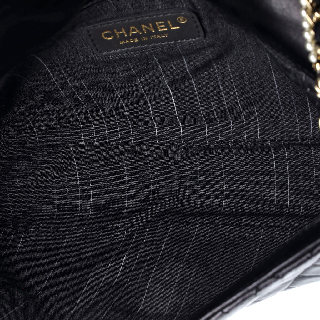 Chanel Westminster Pearl Chain Flap Bag Quilted Lambskin Medium