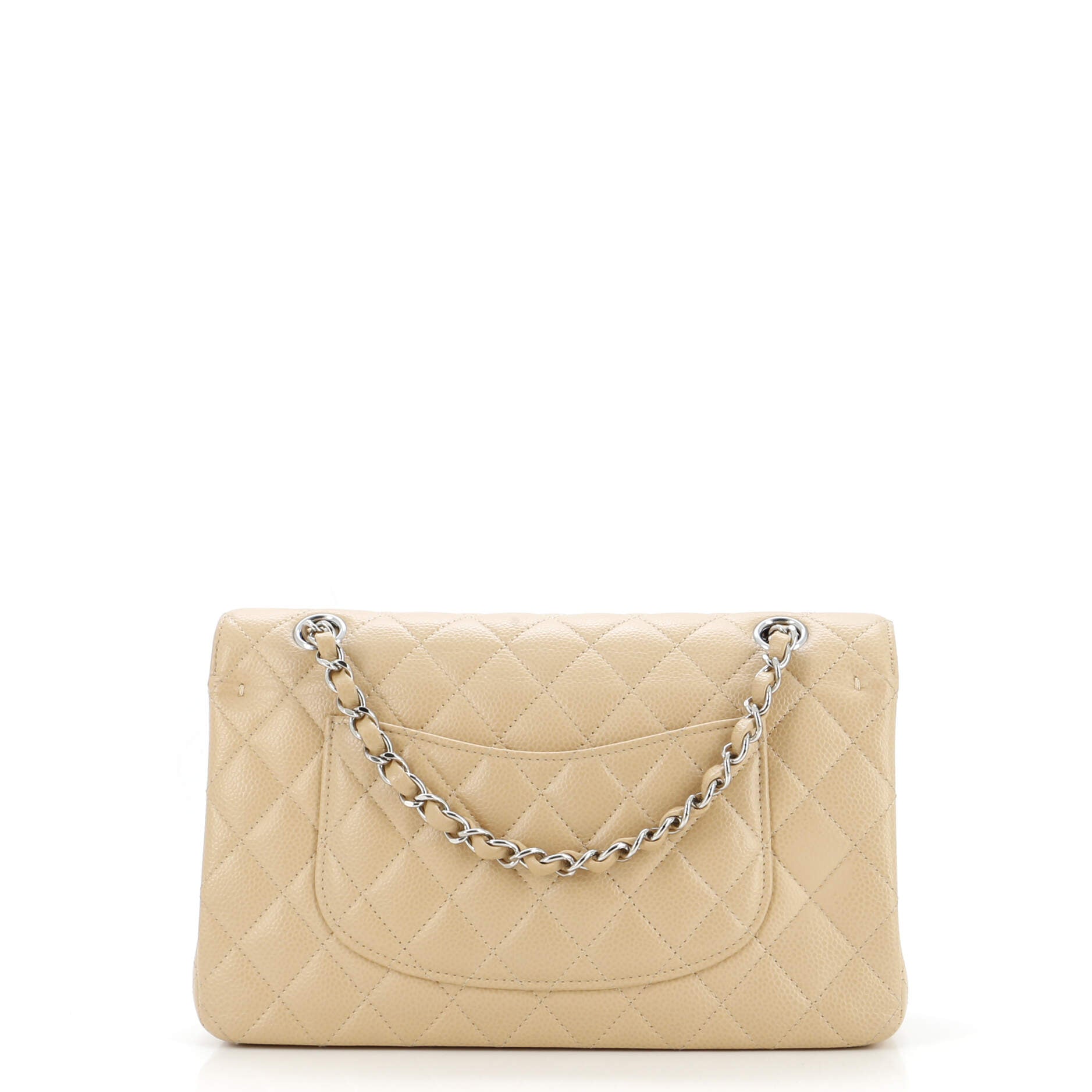 Chanel Classic Double Flap Bag Quilted Caviar Medium