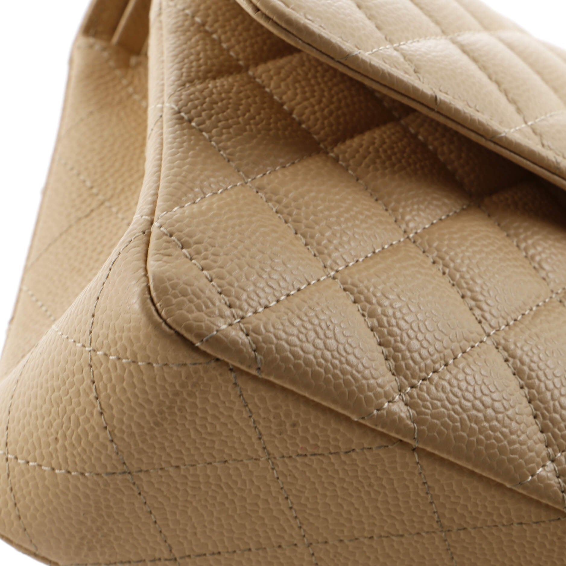 Chanel Classic Double Flap Bag Quilted Caviar Medium