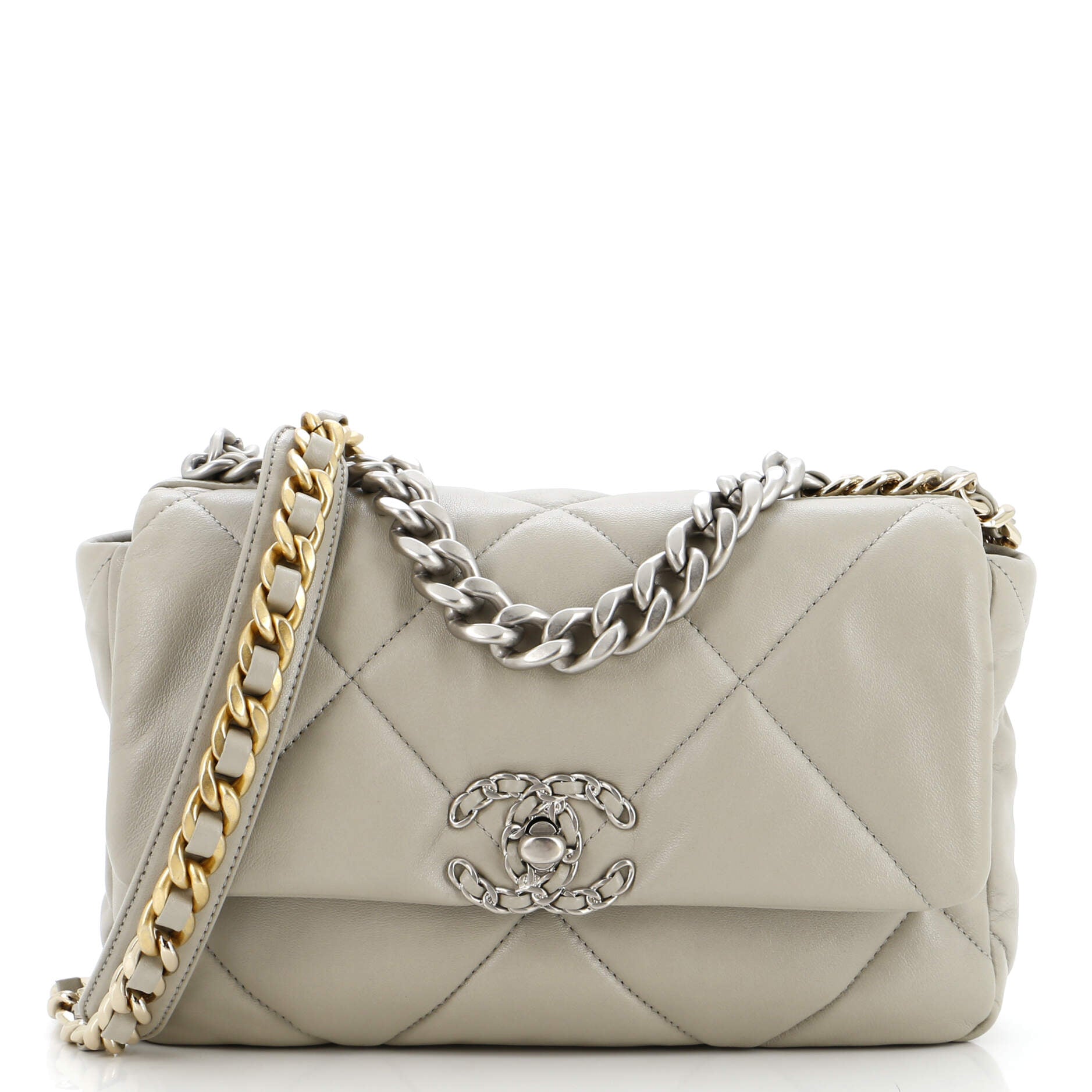 Chanel 19 Flap Bag Quilted Leather Medium
