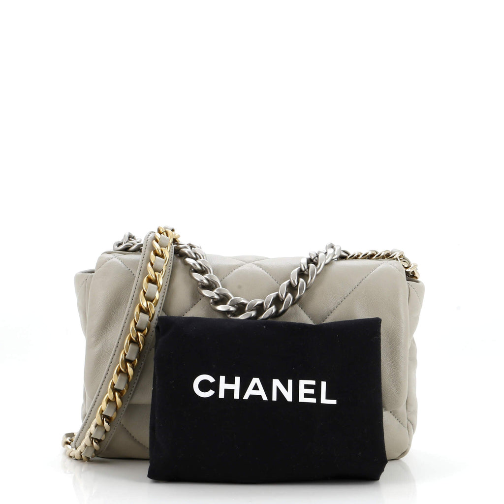Chanel 19 Flap Bag Quilted Leather Medium