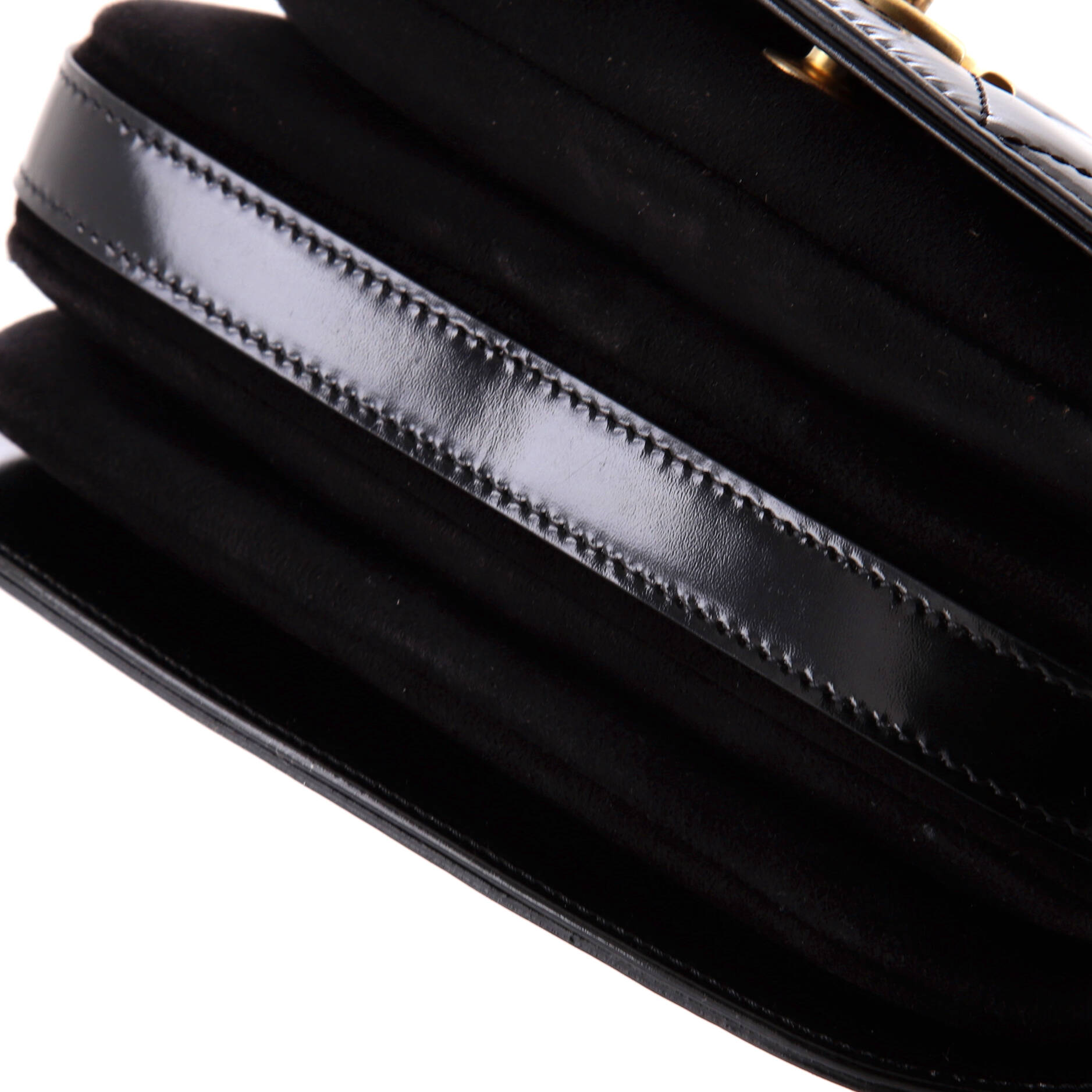 Chanel My Sweet CC Full Flap Messenger Bag Quilted Shiny Calfskin with Suede Mini