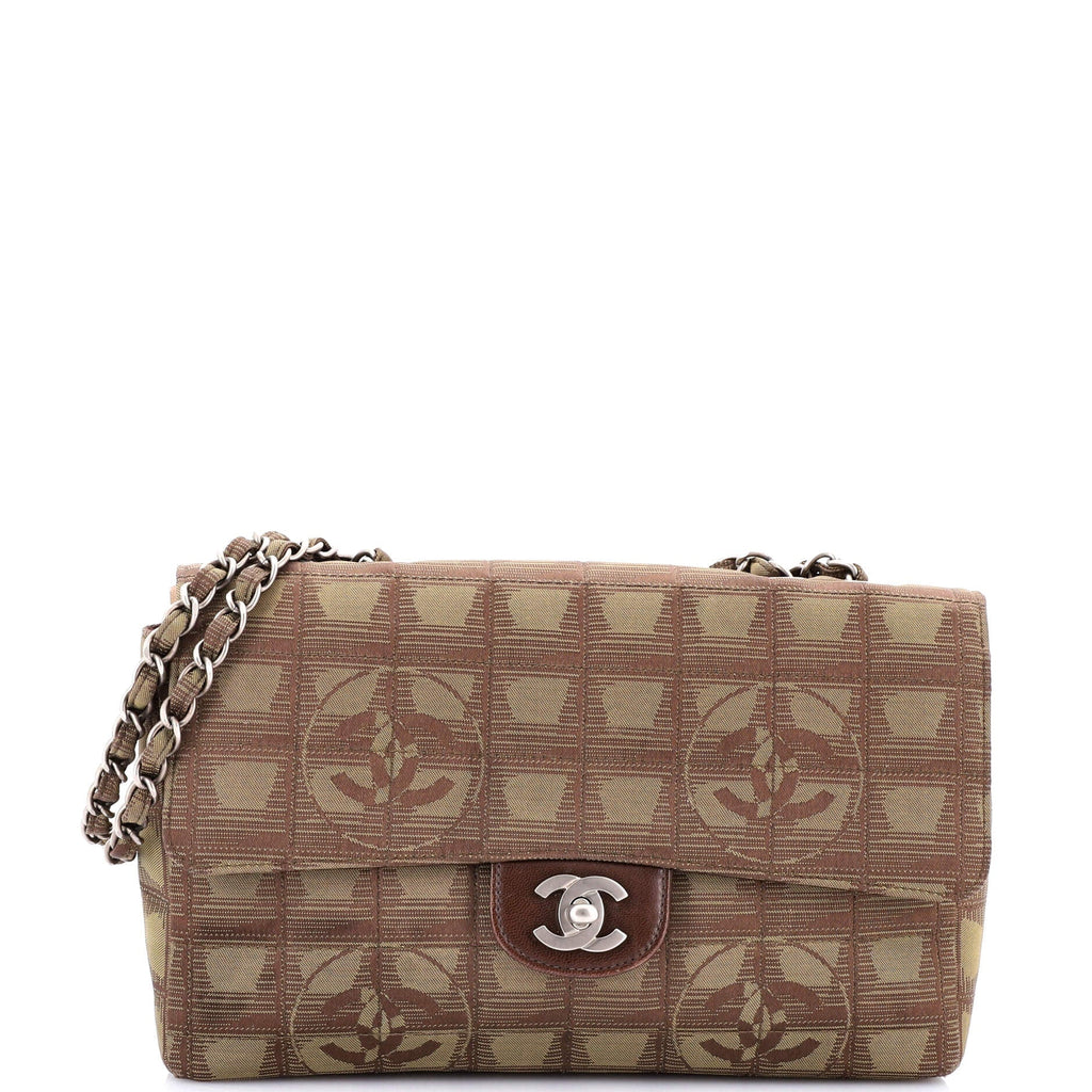 Chanel Travel Line Flap Bag Nylon Medium