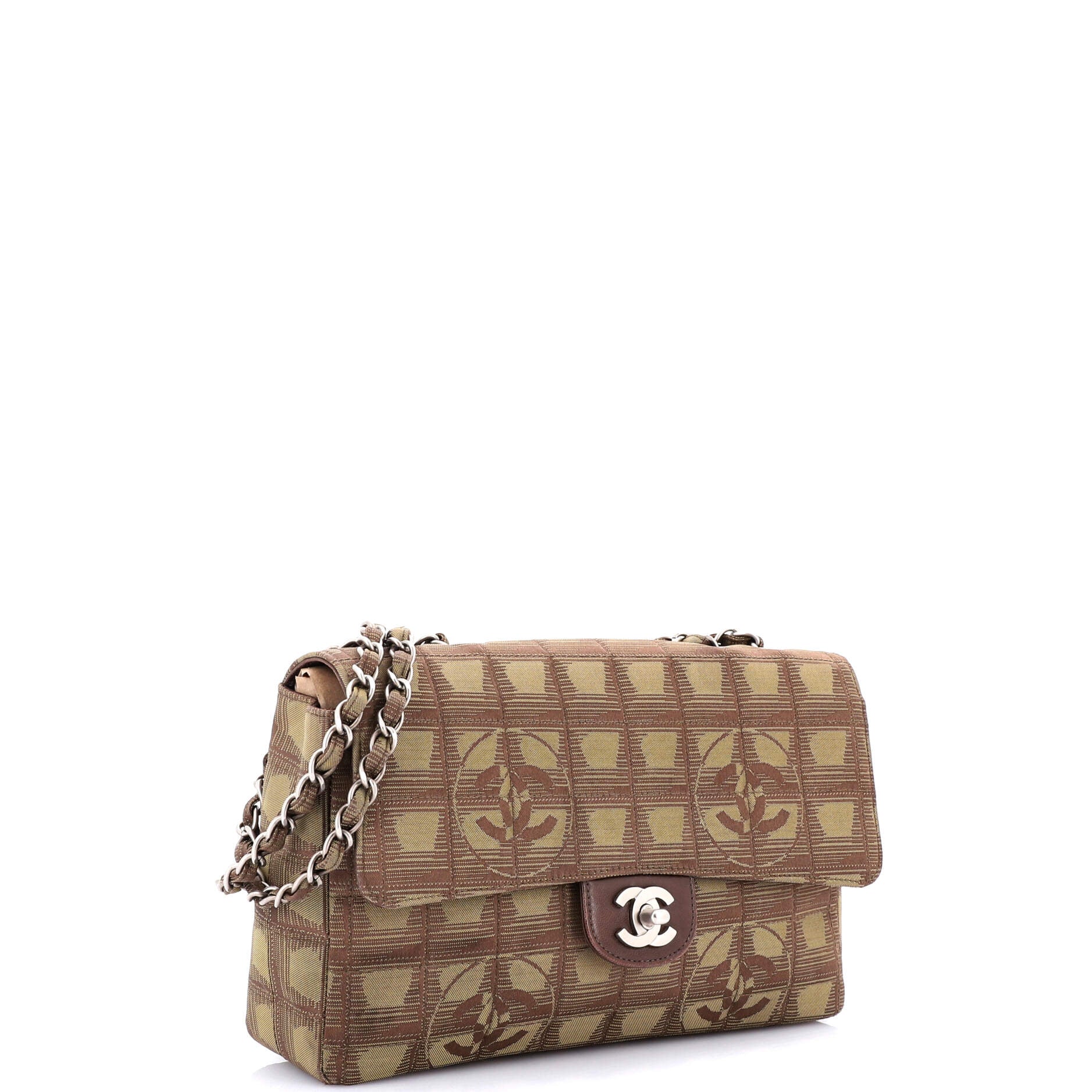 Chanel Travel Line Flap Bag Nylon Medium