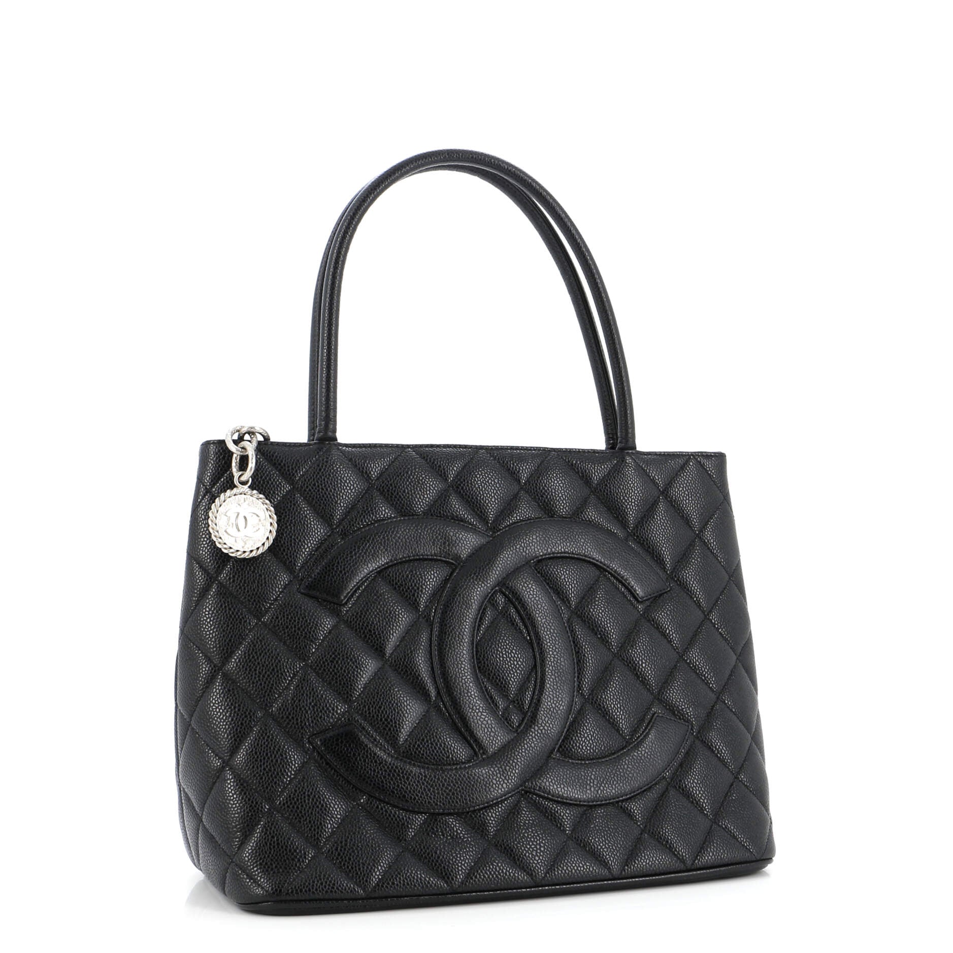 Chanel Medallion Tote Quilted Caviar