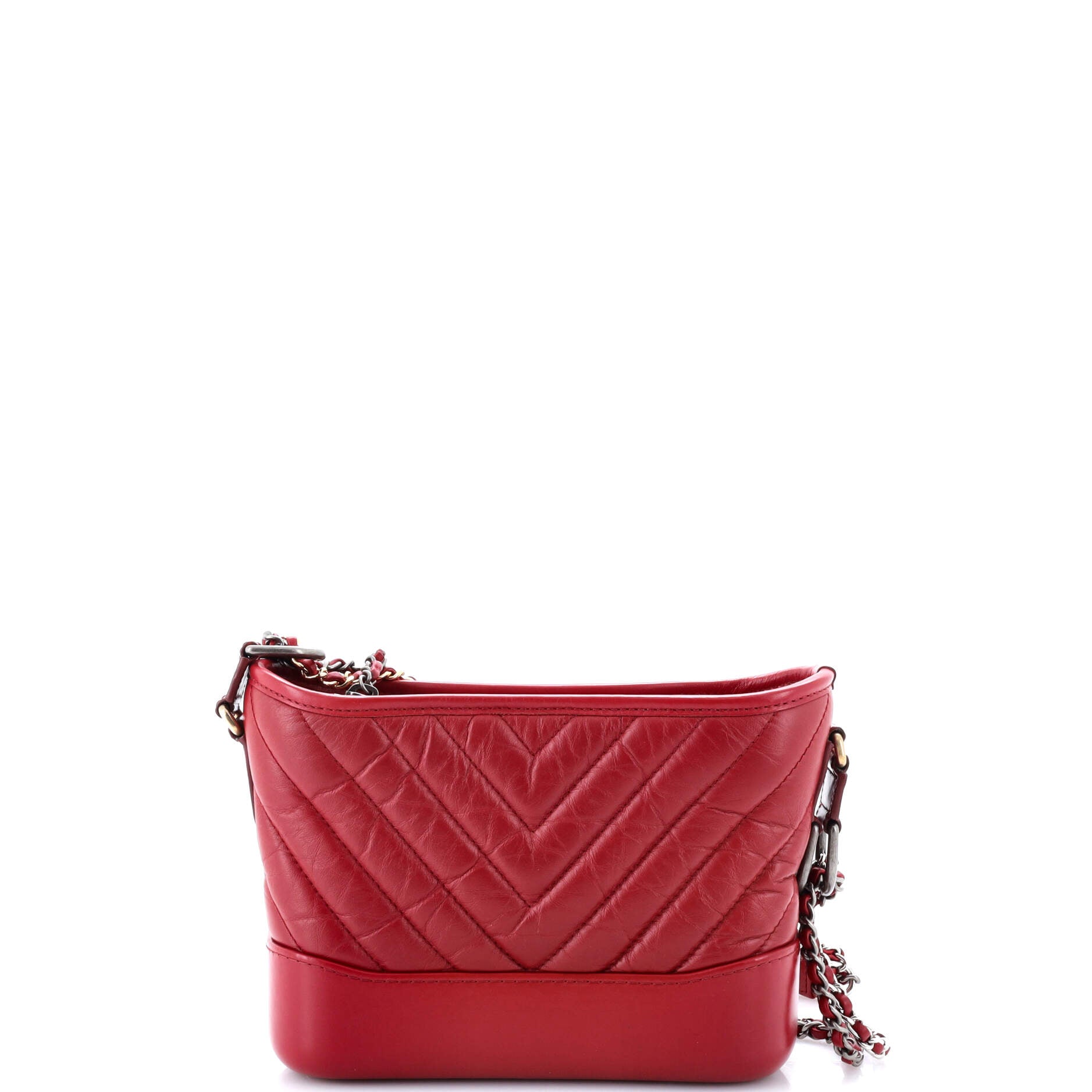 Chanel Gabrielle Hobo Chevron Aged Calfskin Small