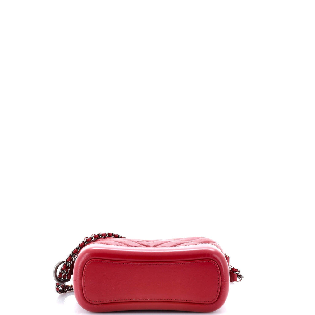 Chanel Gabrielle Hobo Chevron Aged Calfskin Small