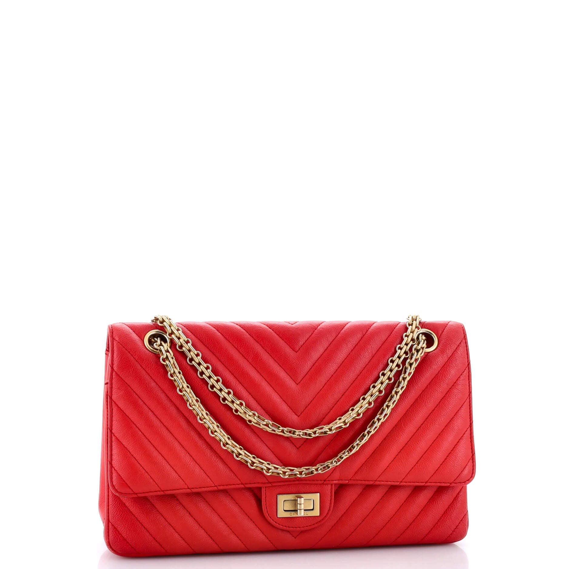 Chanel Reissue 2.55 Flap Bag Chevron Sheepskin 226
