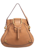 DolCeline & Gabbana Tan Leather D-Ring Shoulder Bag