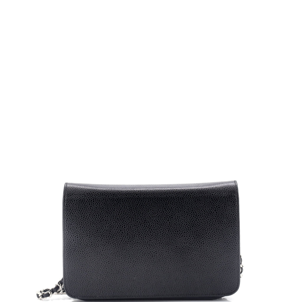 Chanel Timeless Wallet on Chain Caviar