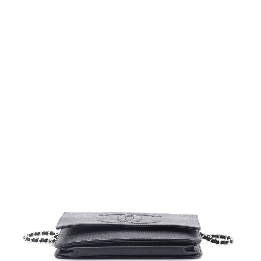 Chanel Timeless Wallet on Chain Caviar