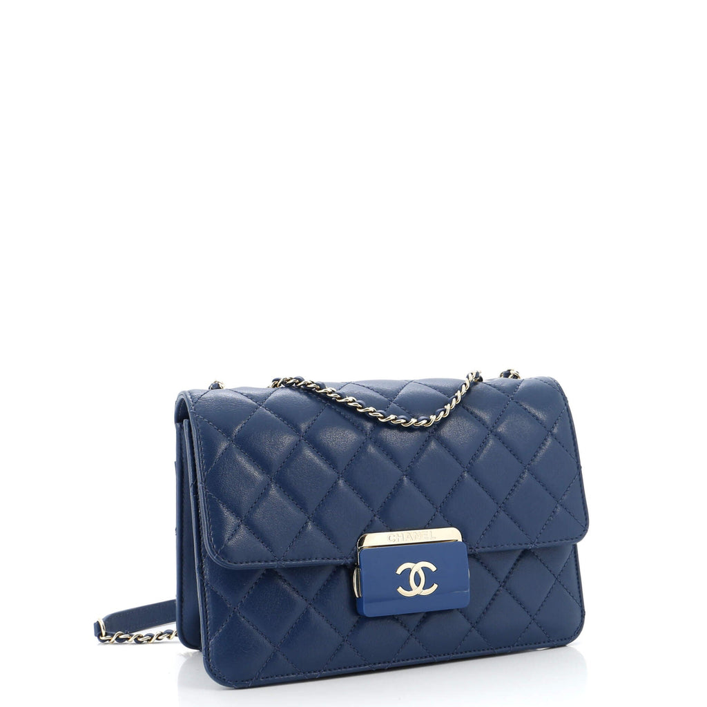 Chanel Beauty Lock Flap Bag Quilted Sheepskin Small
