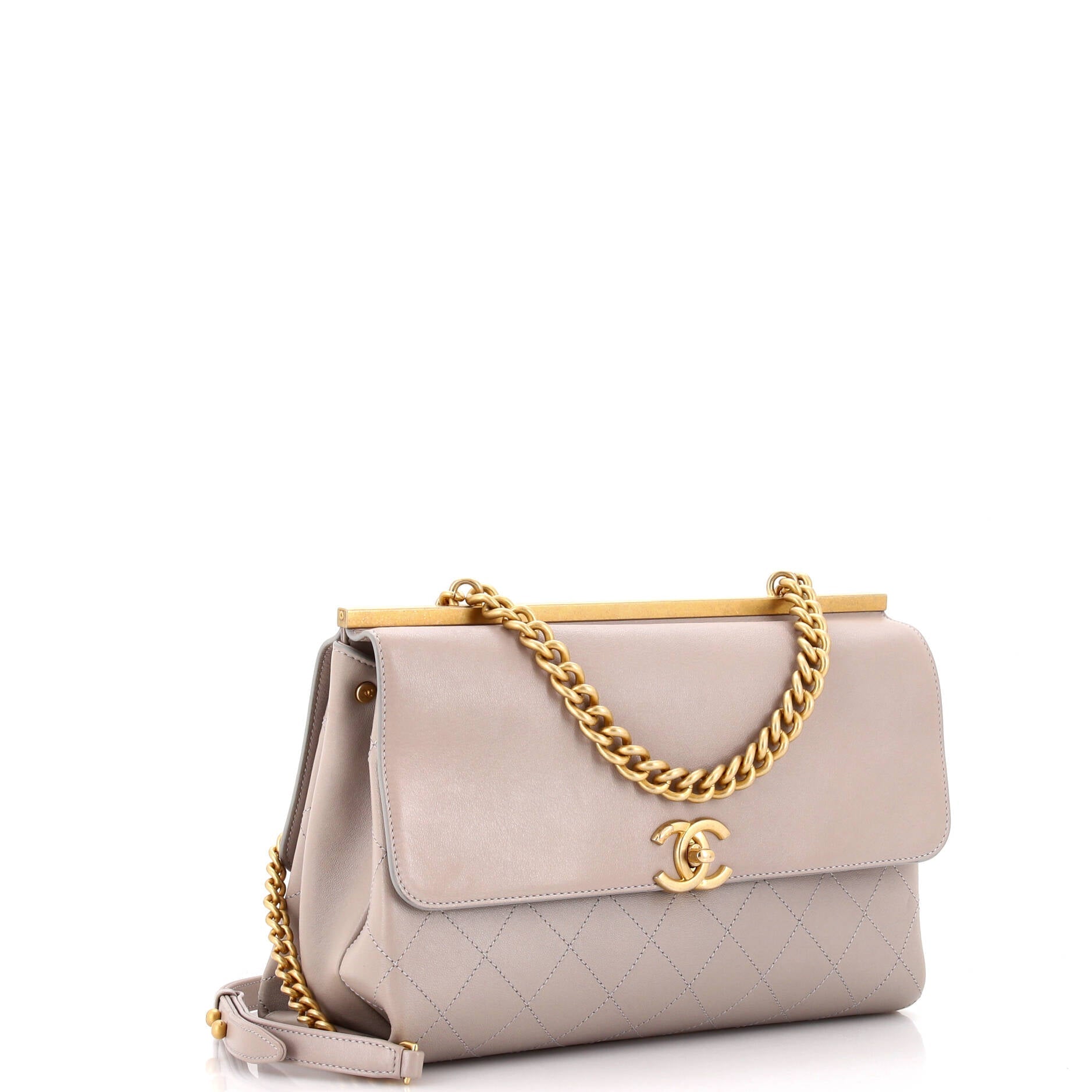 Chanel Coco Luxe Flap Bag Quilted Calfskin Medium