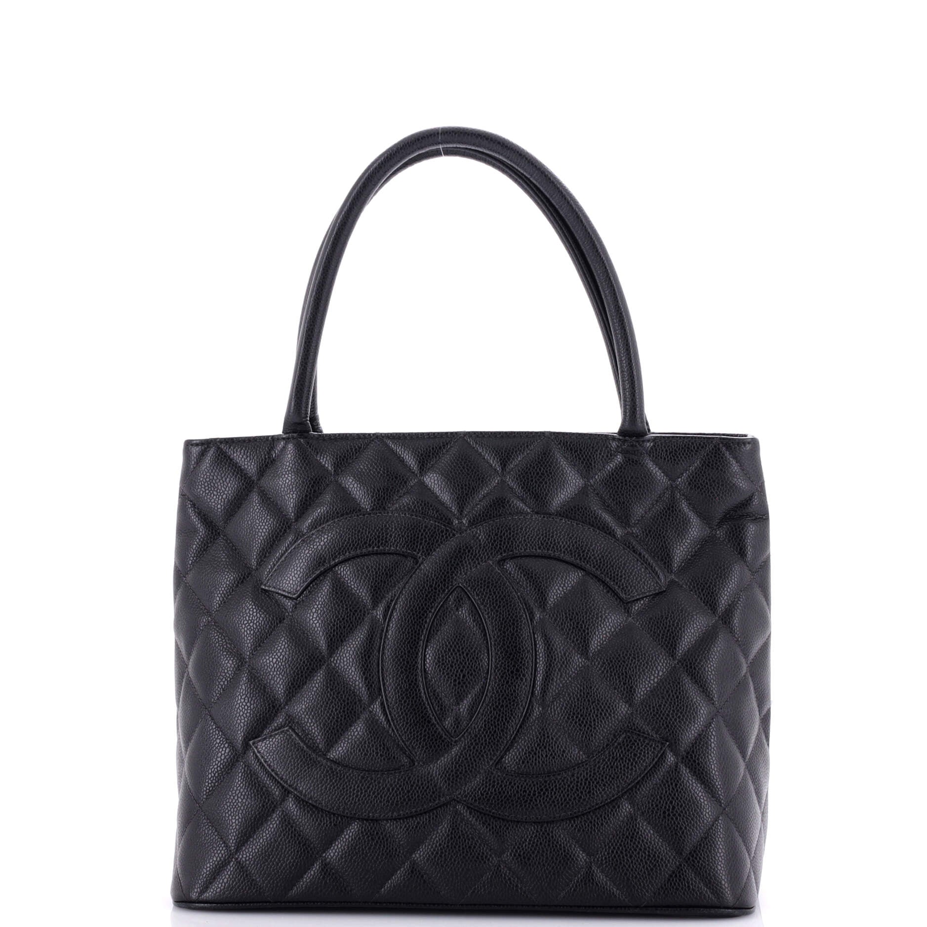 Chanel Medallion Tote Quilted Caviar