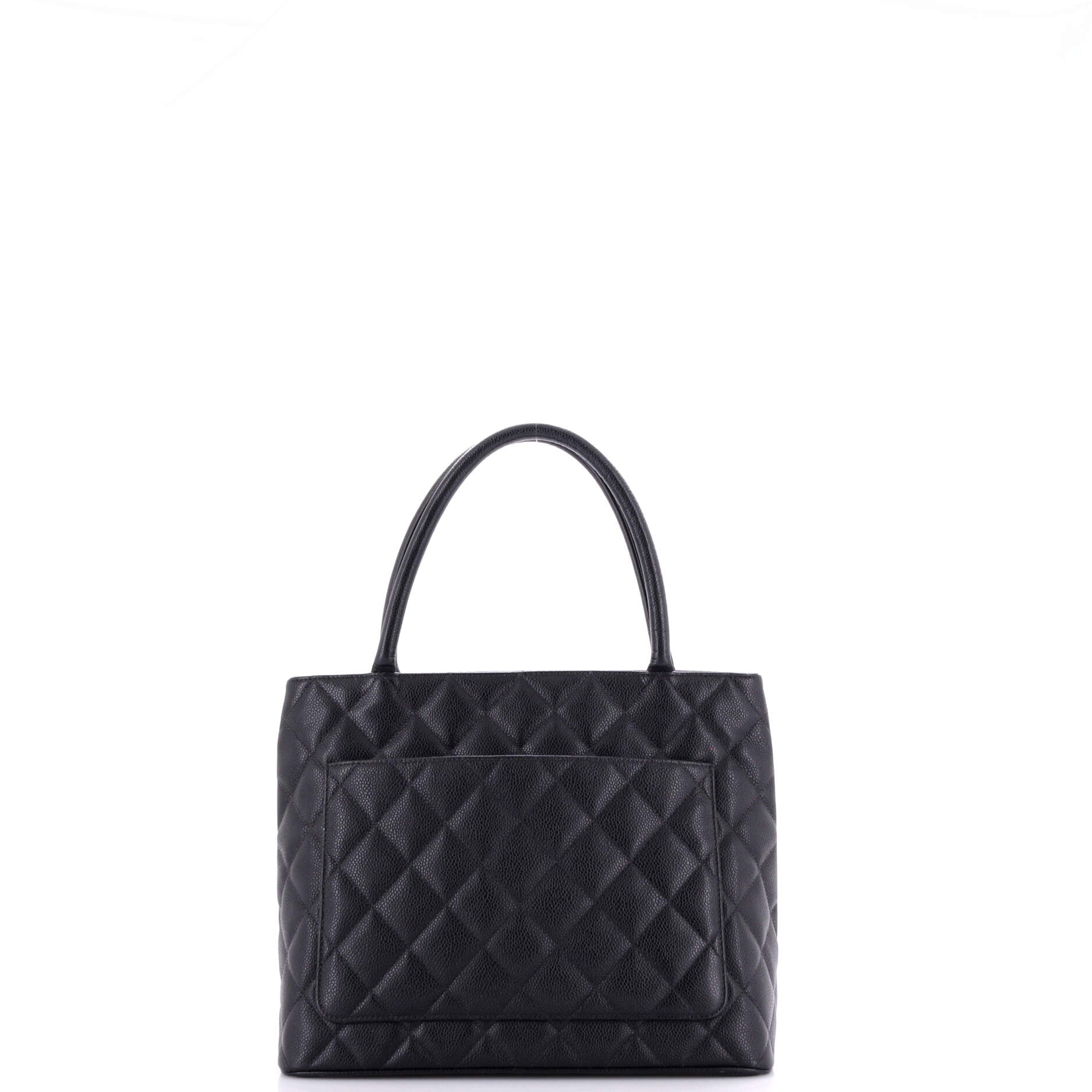 Chanel Medallion Tote Quilted Caviar