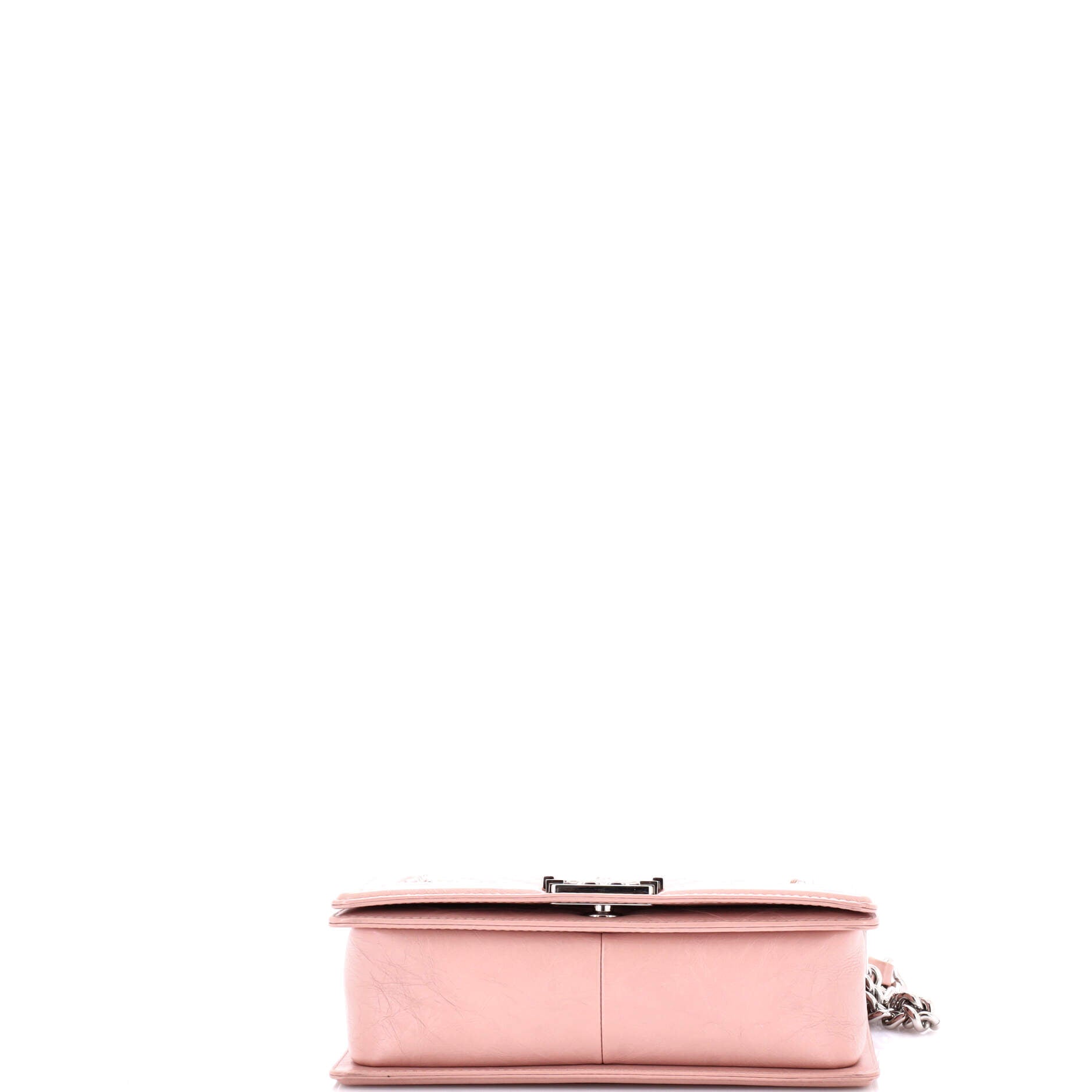 Chanel Boy Flap Bag Chevron Calfskin Old Medium
