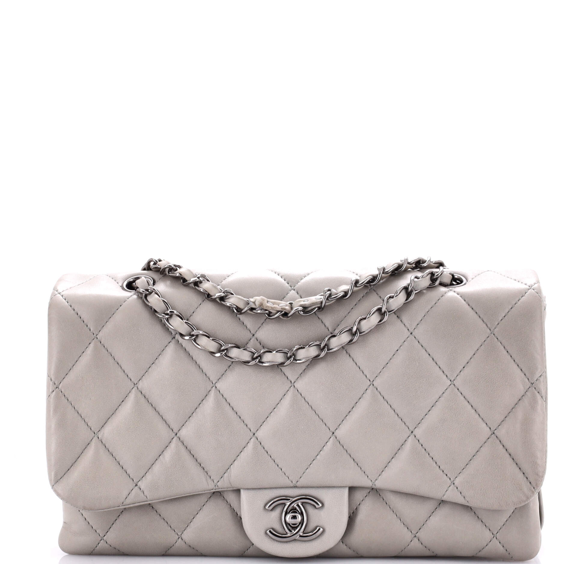 Chanel 3 Flap Bag Quilted Lambskin Jumbo