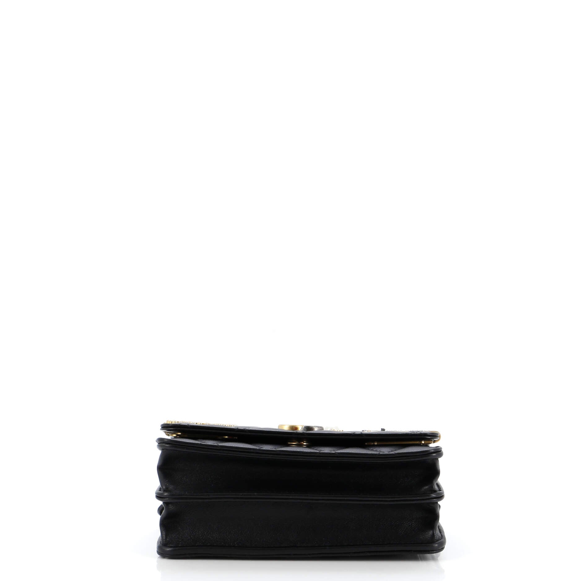 Chanel Coco Clips Wallet on Chain Embellished Quilted Lambskin Mini
