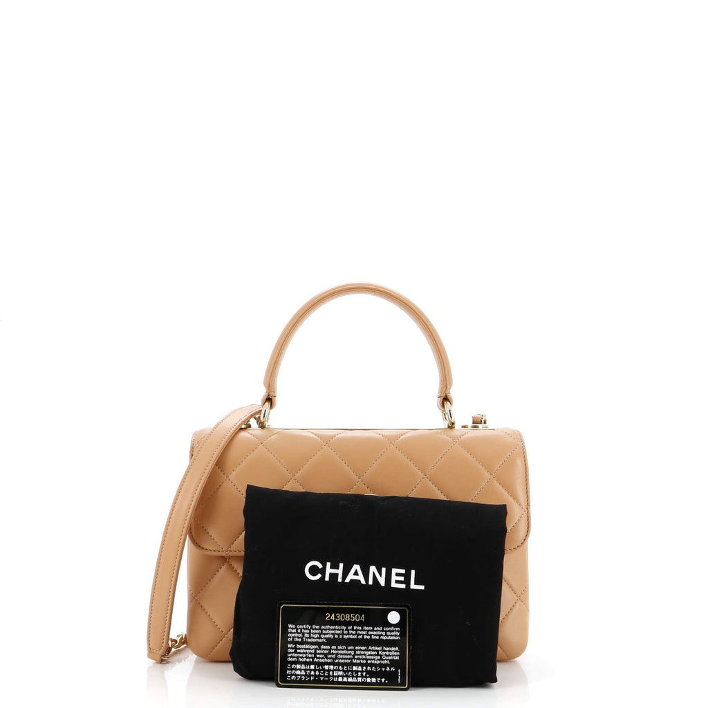 Chanel Trendy CC Top Handle Bag Quilted Lambskin Small