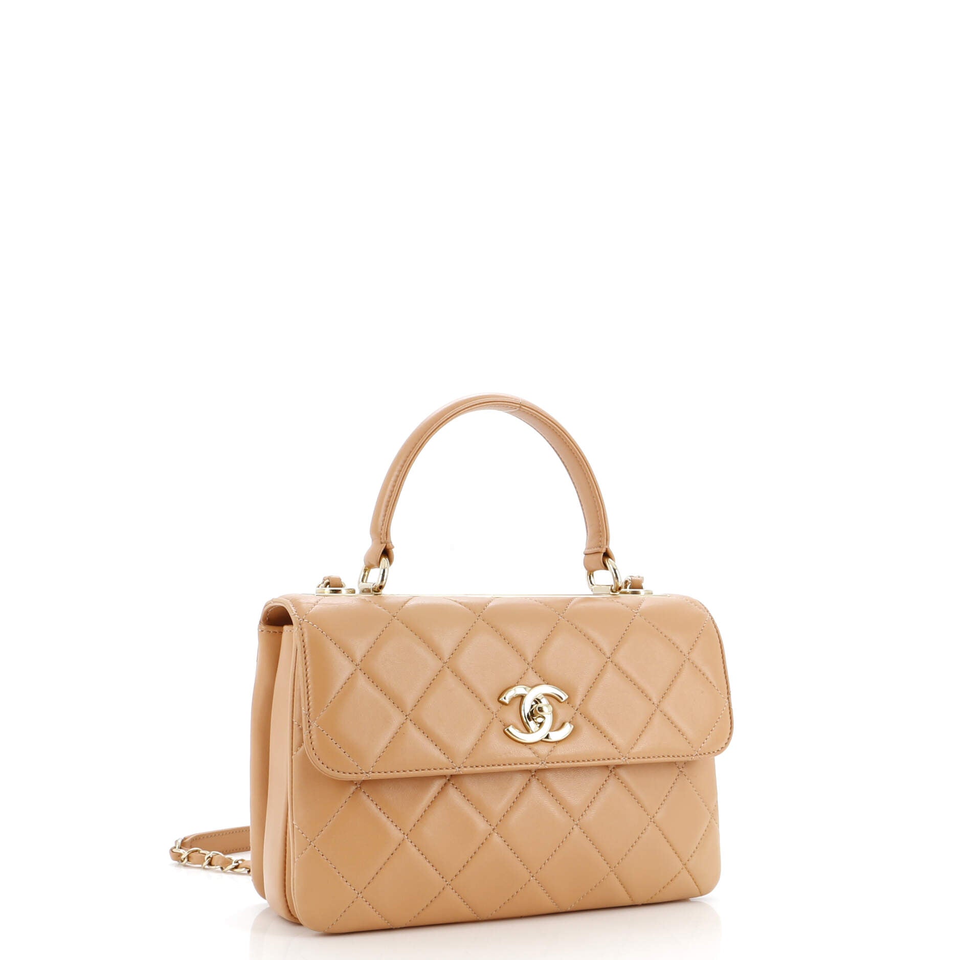 Chanel Trendy CC Top Handle Bag Quilted Lambskin Small