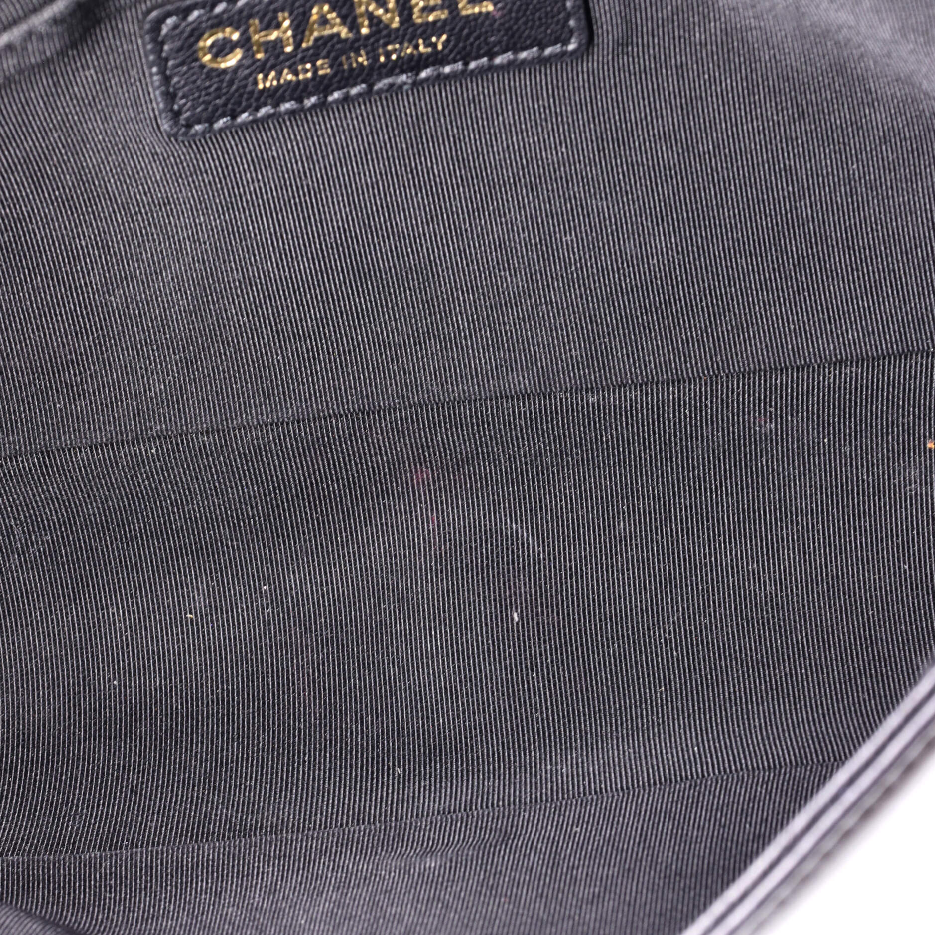 Chanel Crest Boy Flap Bag Quilted Lambskin Old Medium