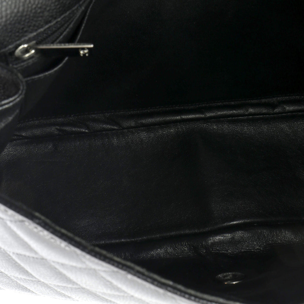 Chanel Classic Single Flap Bag Quilted Caviar Jumbo
