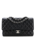 Chanel Classic Double Flap Bag Quilted Caviar Medium