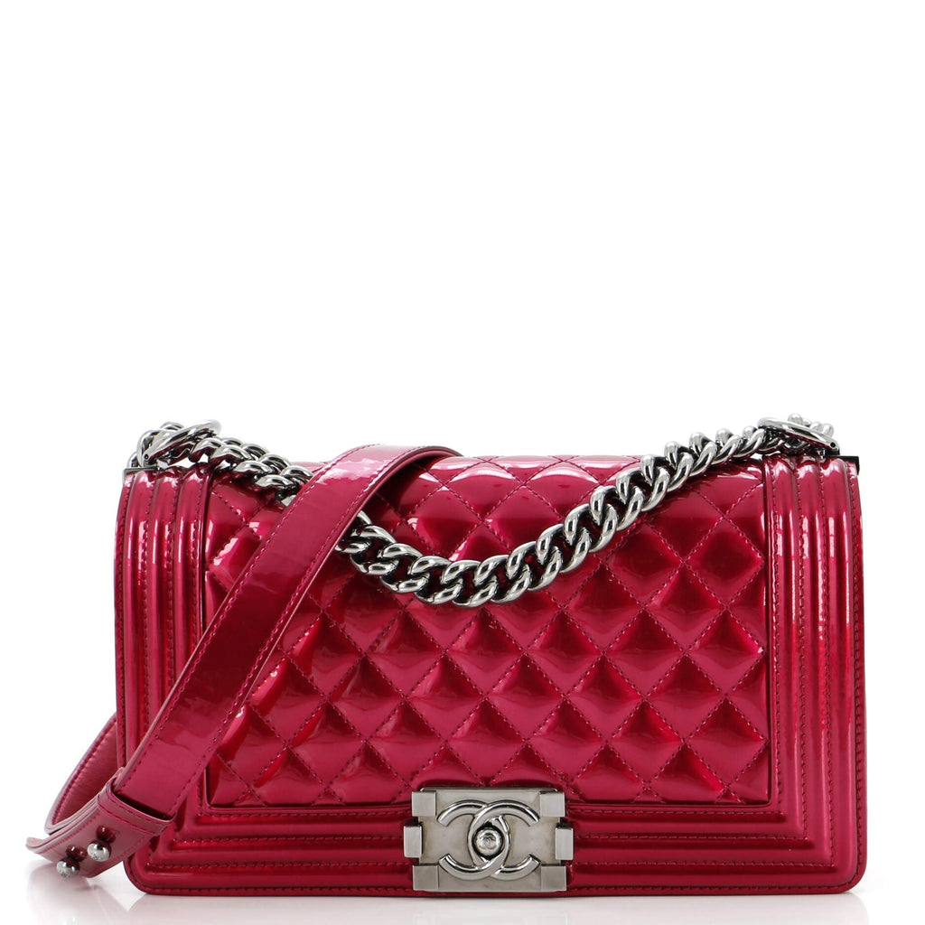 Chanel Boy Flap Bag Quilted  Old Medium