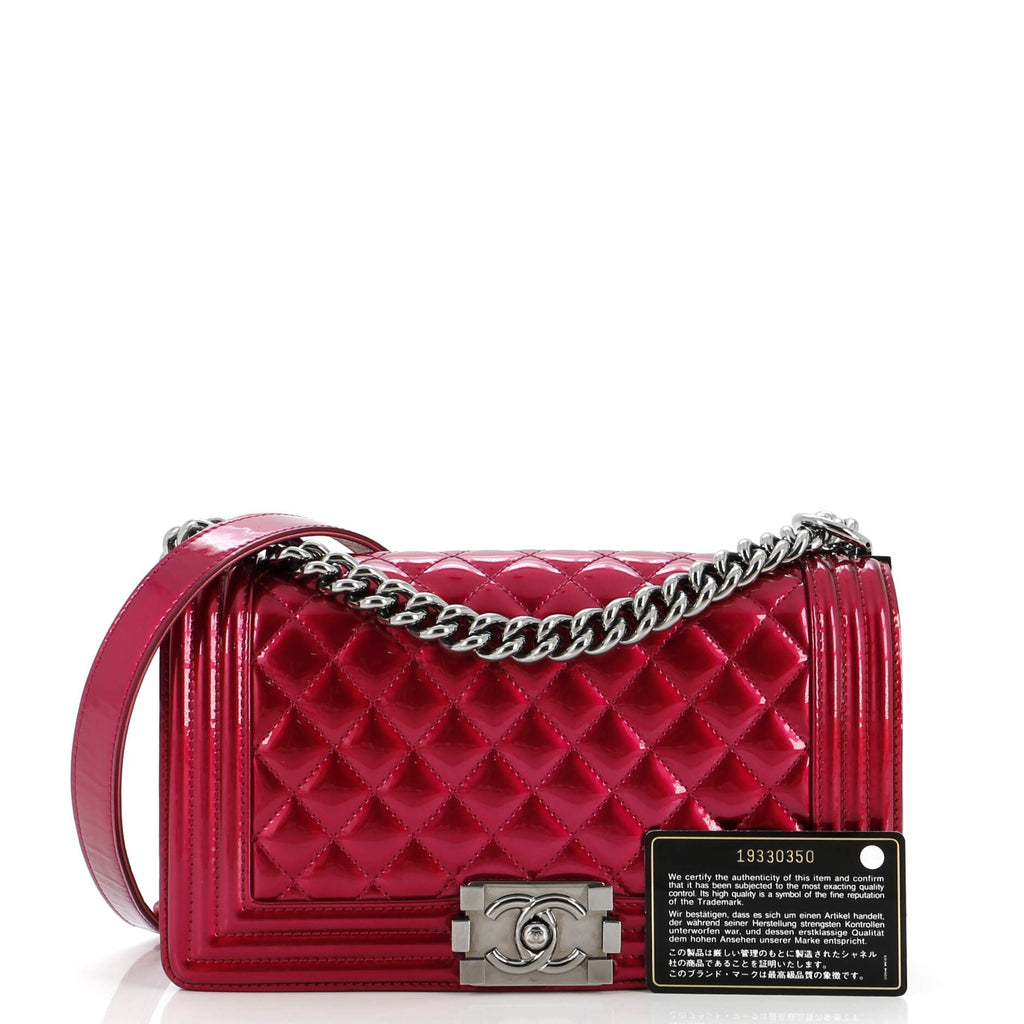Chanel Boy Flap Bag Quilted  Old Medium