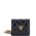 Chanel Coco Love CC Heart Clutch with Chain Quilted Lambskin Mini