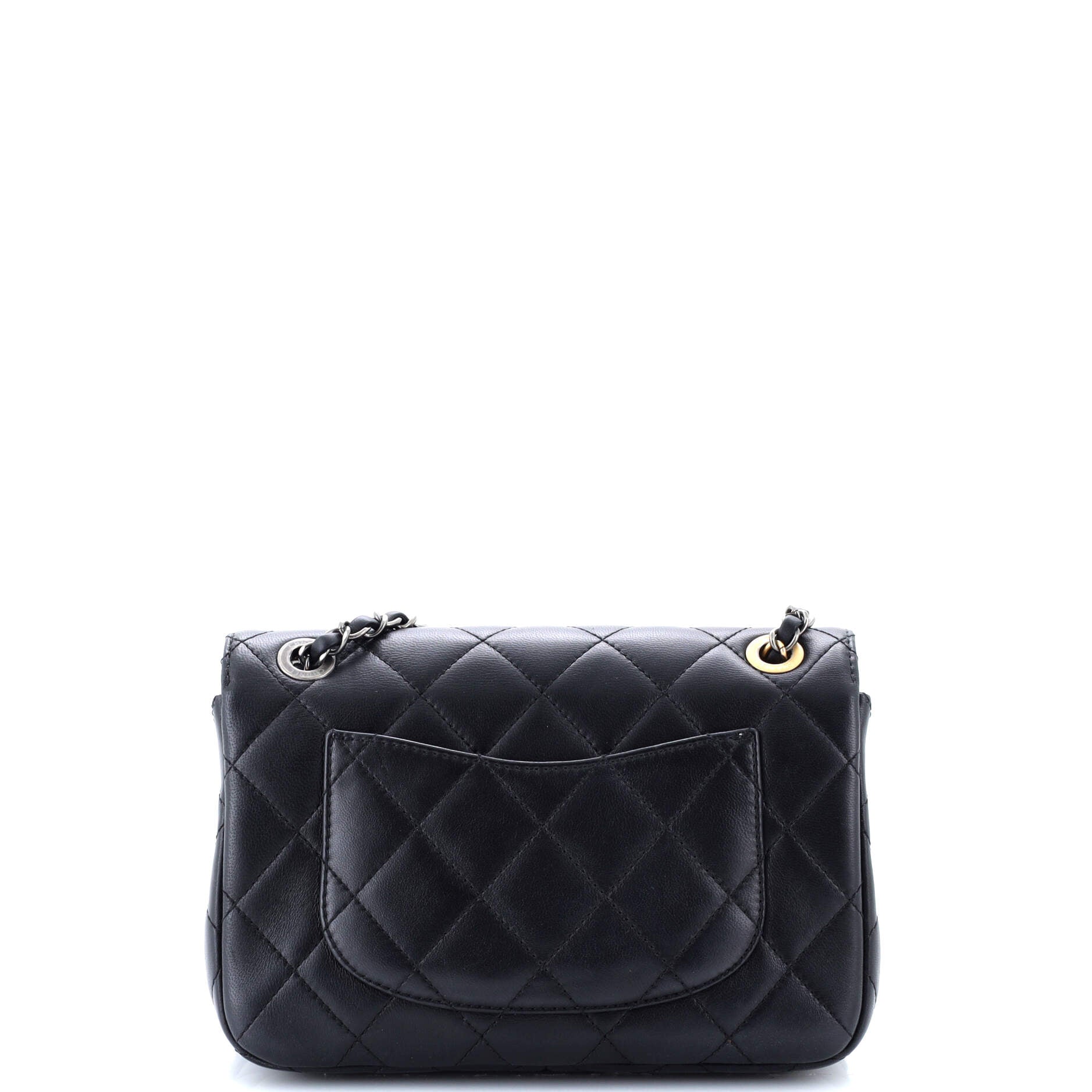 Chanel Coco Clips Flap Bag Embellished Quilted Lambskin Small