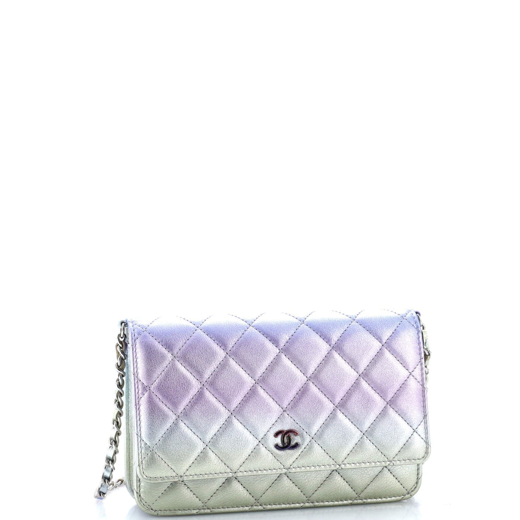 Chanel Wallet on Chain Quilted Gradient Metallic Calfskin with Gradient Hardware