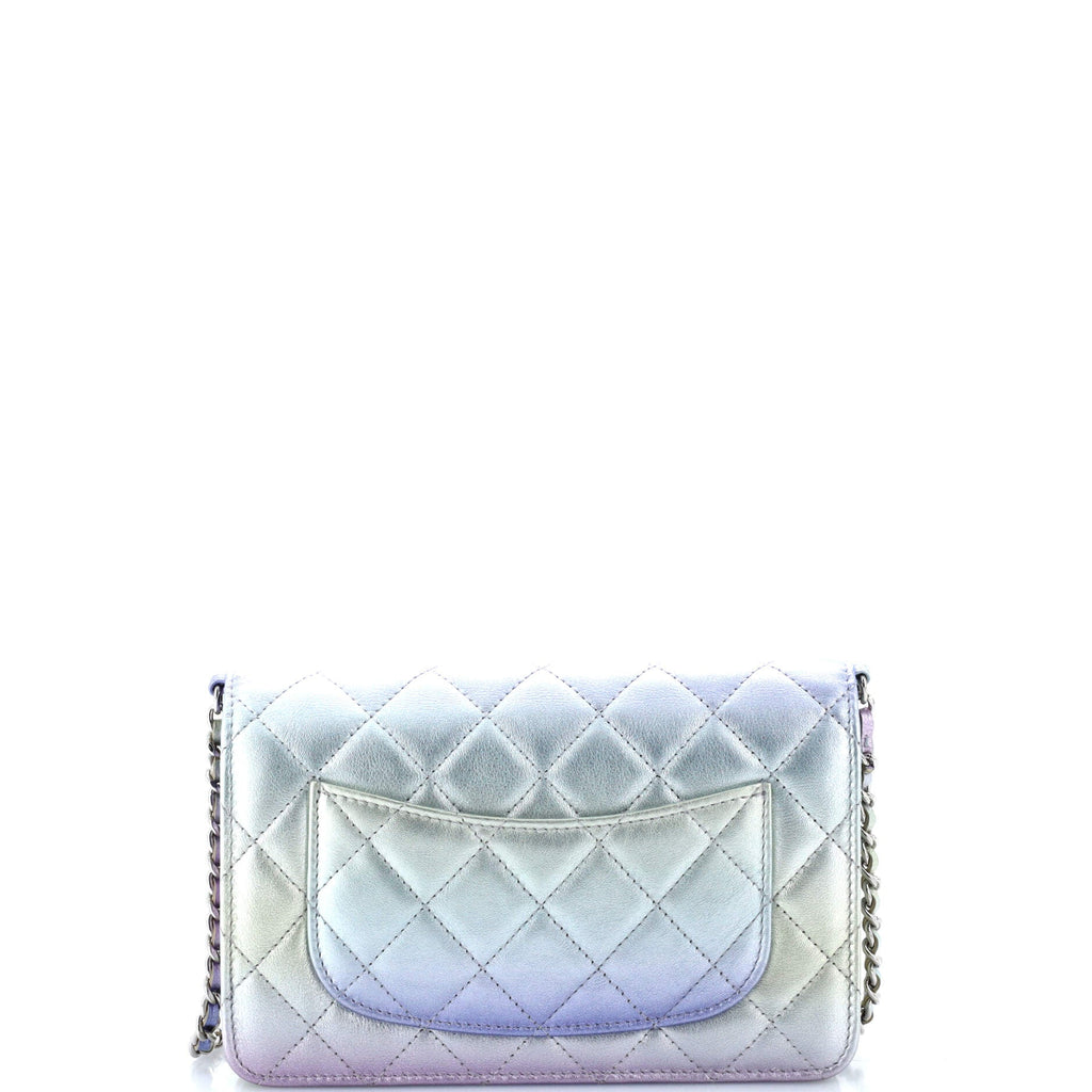 Chanel Wallet on Chain Quilted Gradient Metallic Calfskin with Gradient Hardware