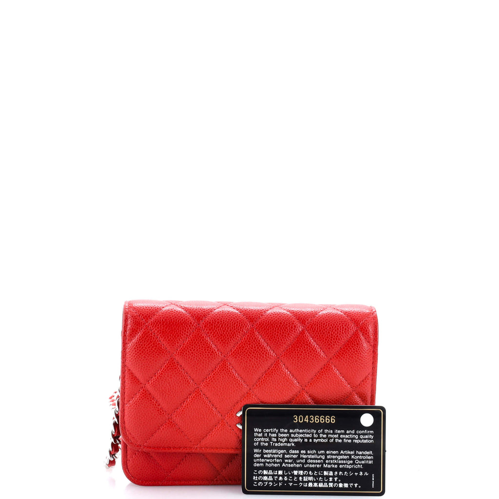 Chanel Wallet on Chain Quilted Caviar Mini