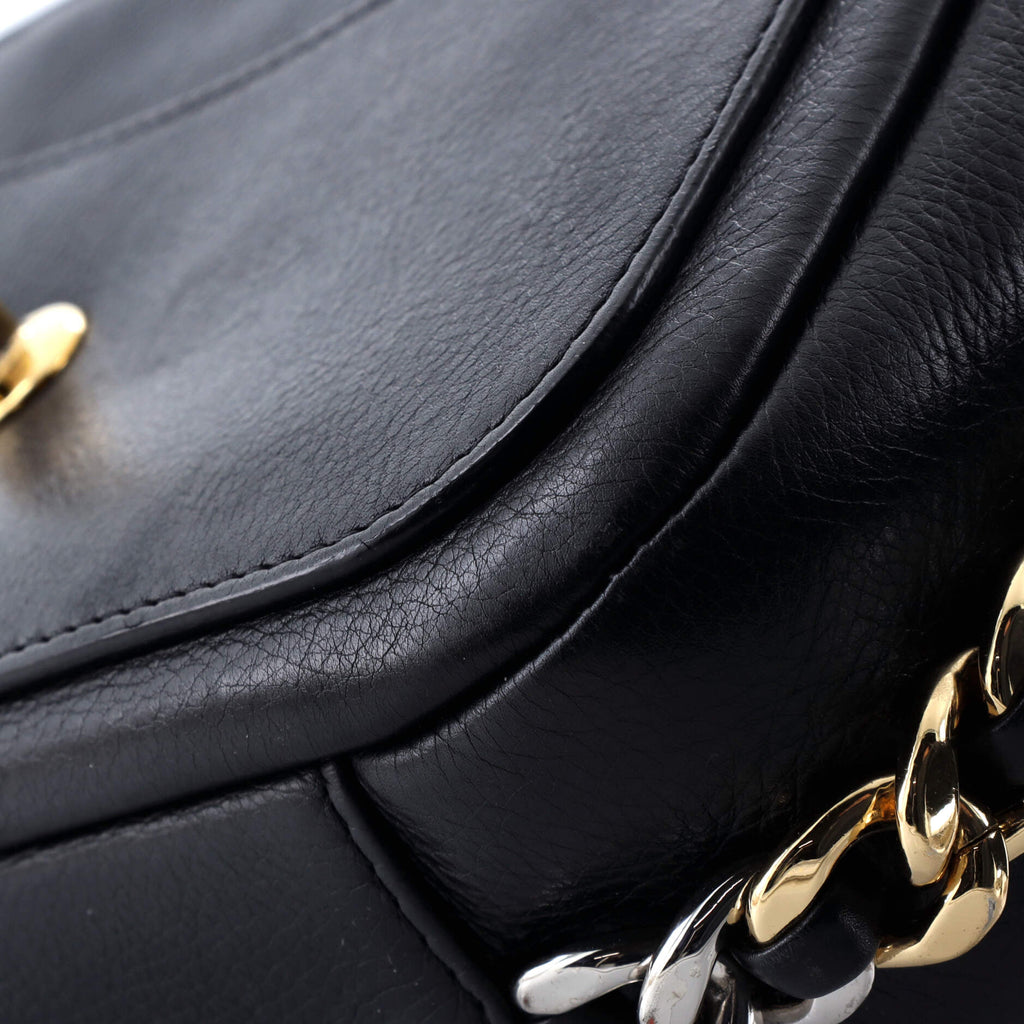 Chanel Two Tone Envelope Flap Bag Quilted Calfskin Medium