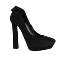 Bottega Veneta Women's Black Suede Platform Heel Pump (36.5 EU / 6.5 US)