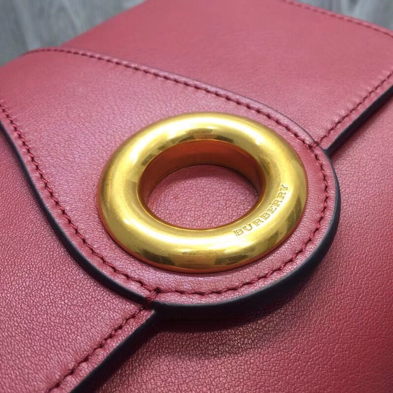 Burberry Grommet Detail Crossbody Bag Dark Red For Women, Bags 7.1in/20cm