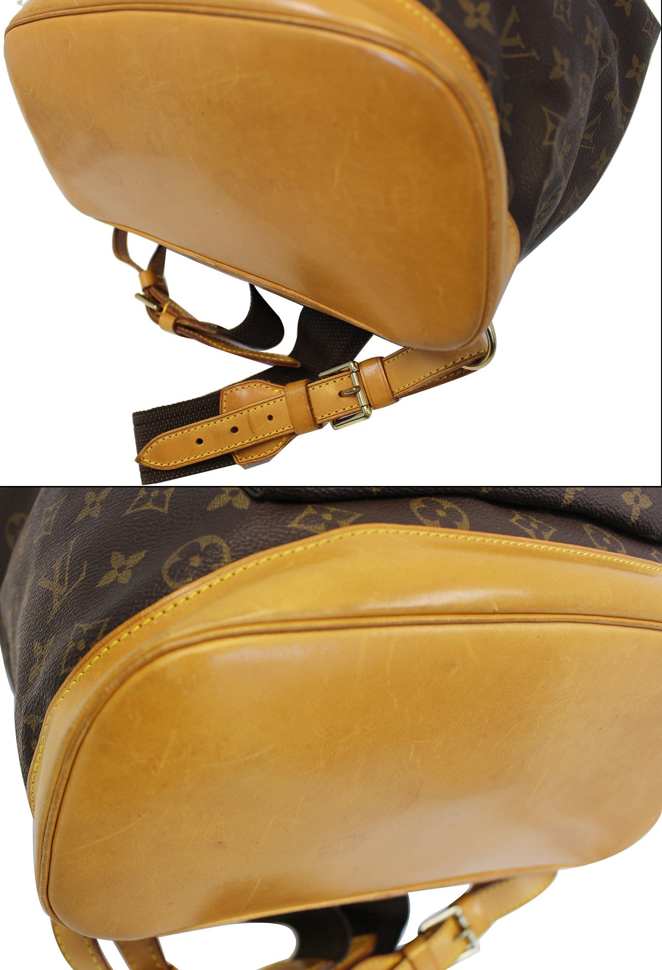 LOUIS VUITTON Monogram Canvas Brown Montsouris GM Backpack Bag