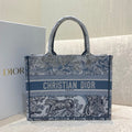 Dior MeDiorum Book Tote Blue Toile de Jouy Reverse Embroidery, Blue, For Women Women’s Handbags, Shoulder Bags, 36cm CD M1296ZRGO_M928
