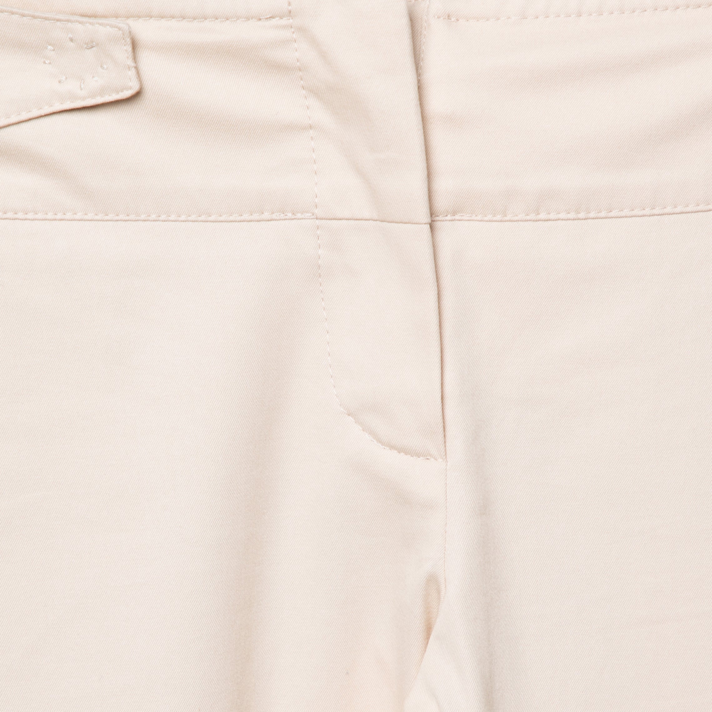 Dior Boutique Beige Cotton Cuffed Hem Pant