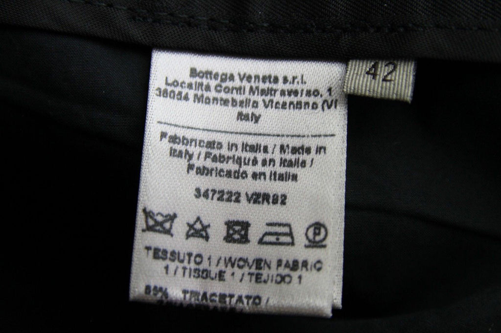 Bottega Veneta Women's Black Triacetate Polyester Dress Pant (42)