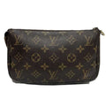 Louis Vuitton Pochette Accessoire  Canvas Clutch Bag