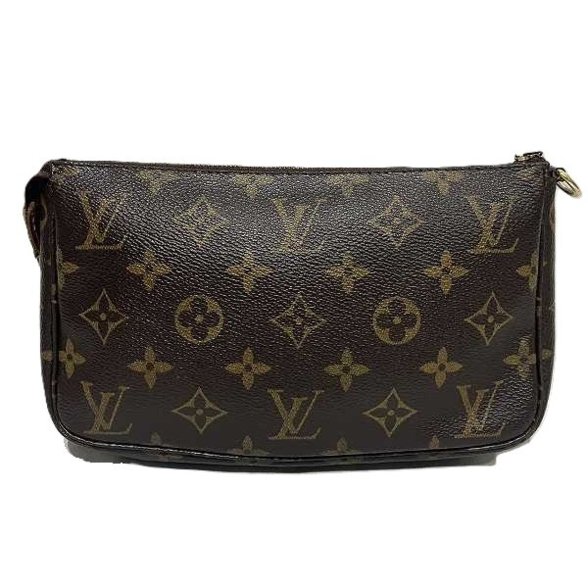 Louis Vuitton Pochette Accessoire  Canvas Clutch Bag
