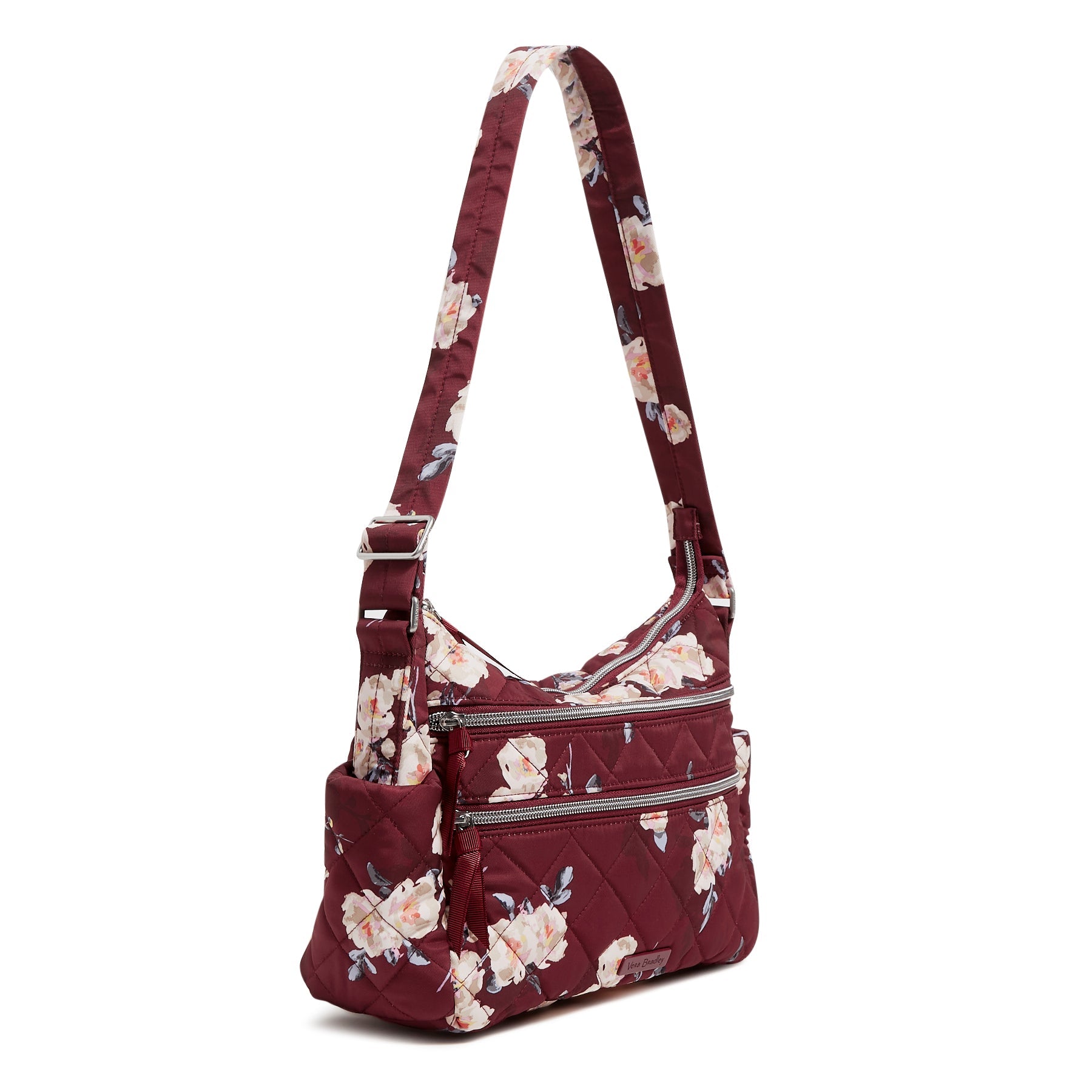 Triple Zip Shoulder Bag