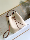 Louis Vuitton NeoNoe MM Bucket Bag Monogram Empreinte Creme For Women, Women’s Bags, Shoulder Bags 10.2in/26cm Louis Vuitton M45307